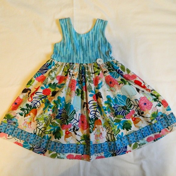 Girls size 3 Dress Vivienne & Grace Clothier Floral Mermaid design - Picture 1 of 4